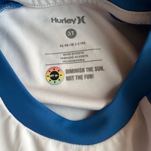 Hurley Boys 3T Rash Guard & Swim Shorts Set – UPF 50+ 🌊 - Picture 2 of 3